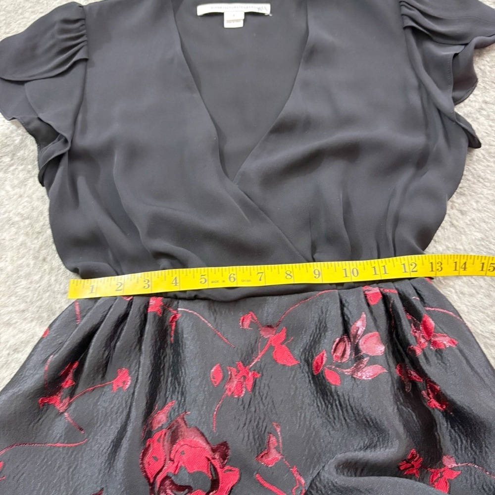 DVF Diane Von Firstenberg Floral Brocade Dress 2 - Picture 12 of 12